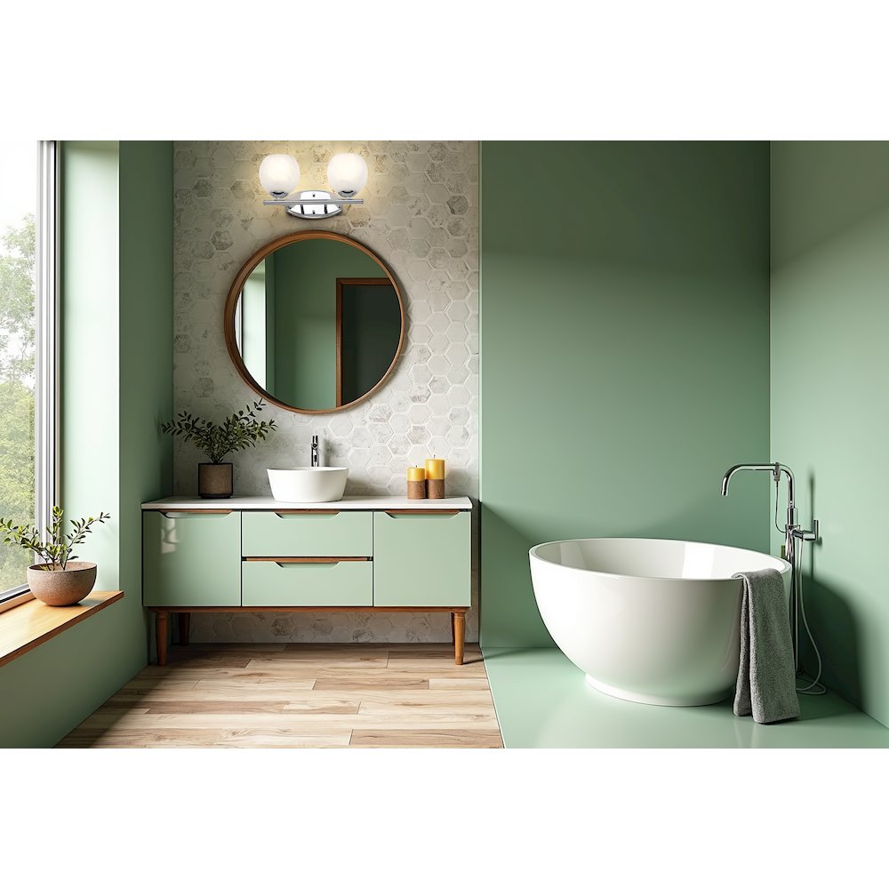 Z-Lite 2 Light Vanity, Chrome. Picture 6
