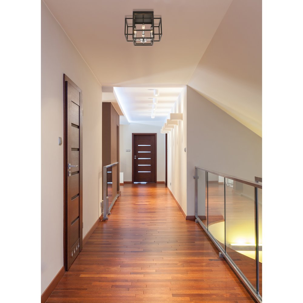 Z-Lite 4 Light Flush Mount. Picture 7