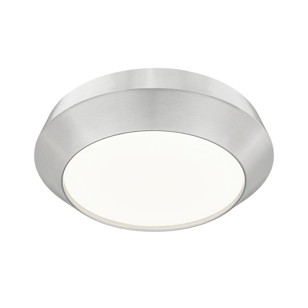 Z-Lite 1 Light Flush Mount, Brushed Nickel. Picture 3
