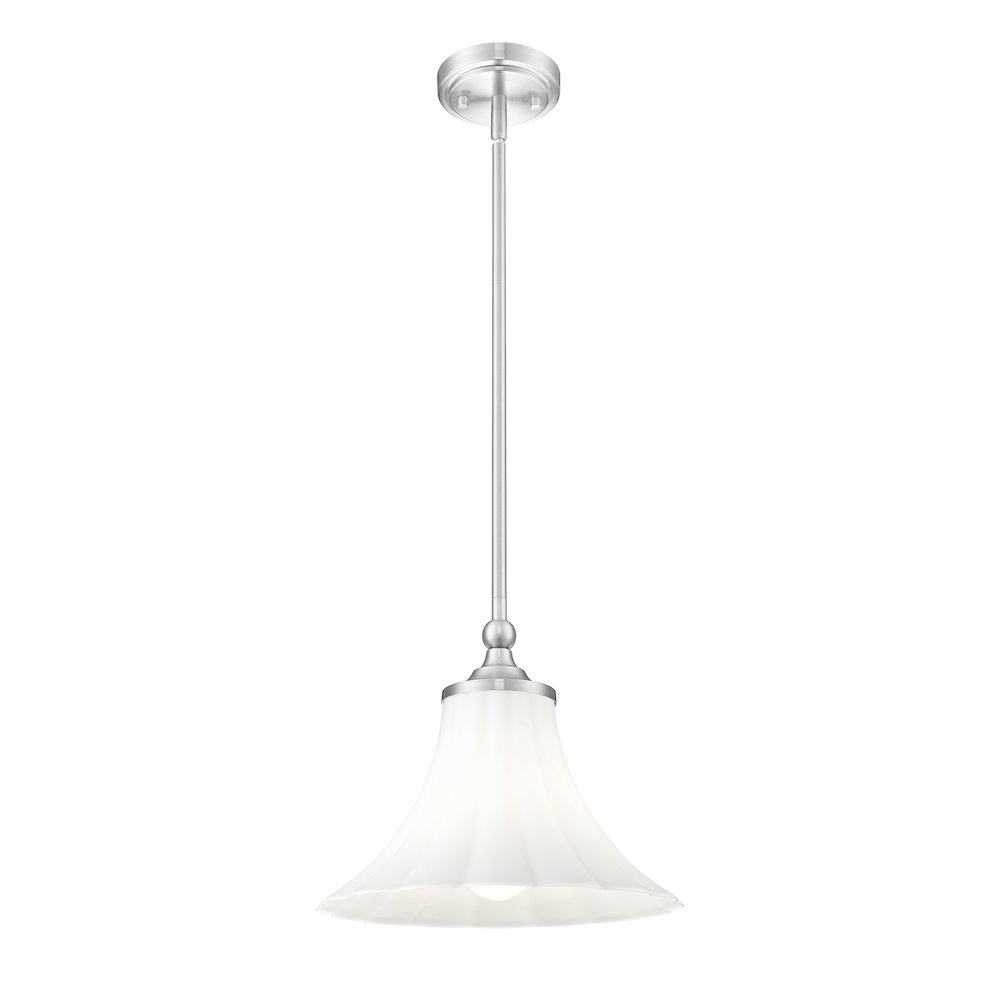 Z-Lite 1 Light Pendant, Brushed Nickel. Picture 3