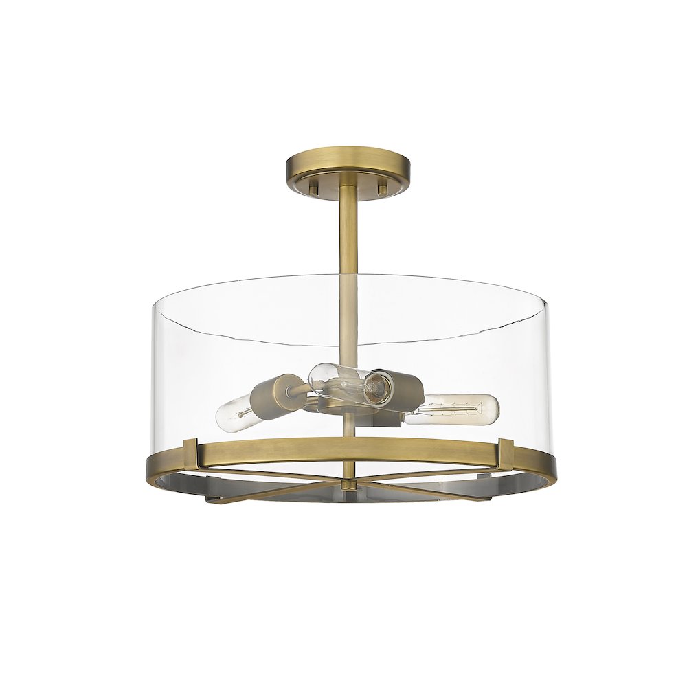 Z-Lite 3 Light Semi Flush Mount. Picture 5