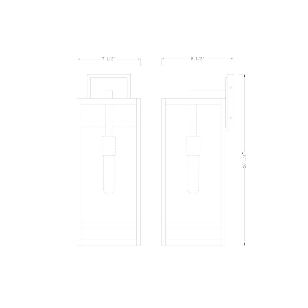 Z-Lite 1 Light Outdoor Wall Light. Picture 8