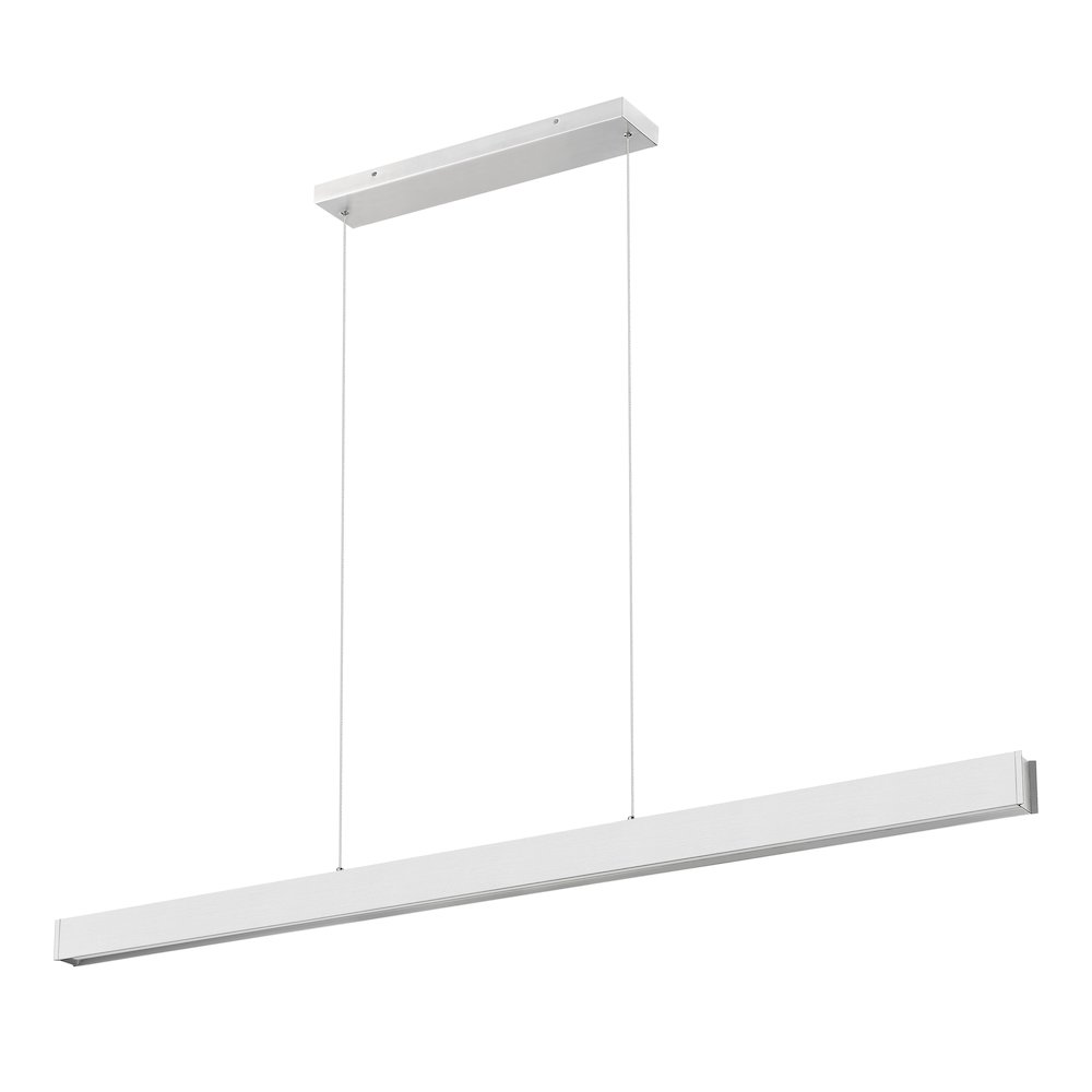 Z-Lite 1 Light Linear Chandelier, Brushed Nickel. Picture 7