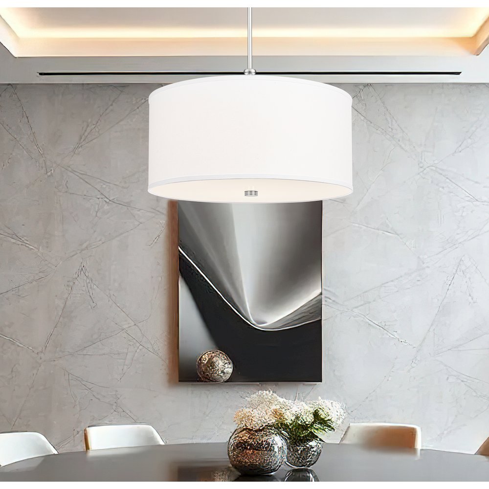 Z-Lite 1 Light Pendant, Brushed Nickel. Picture 6