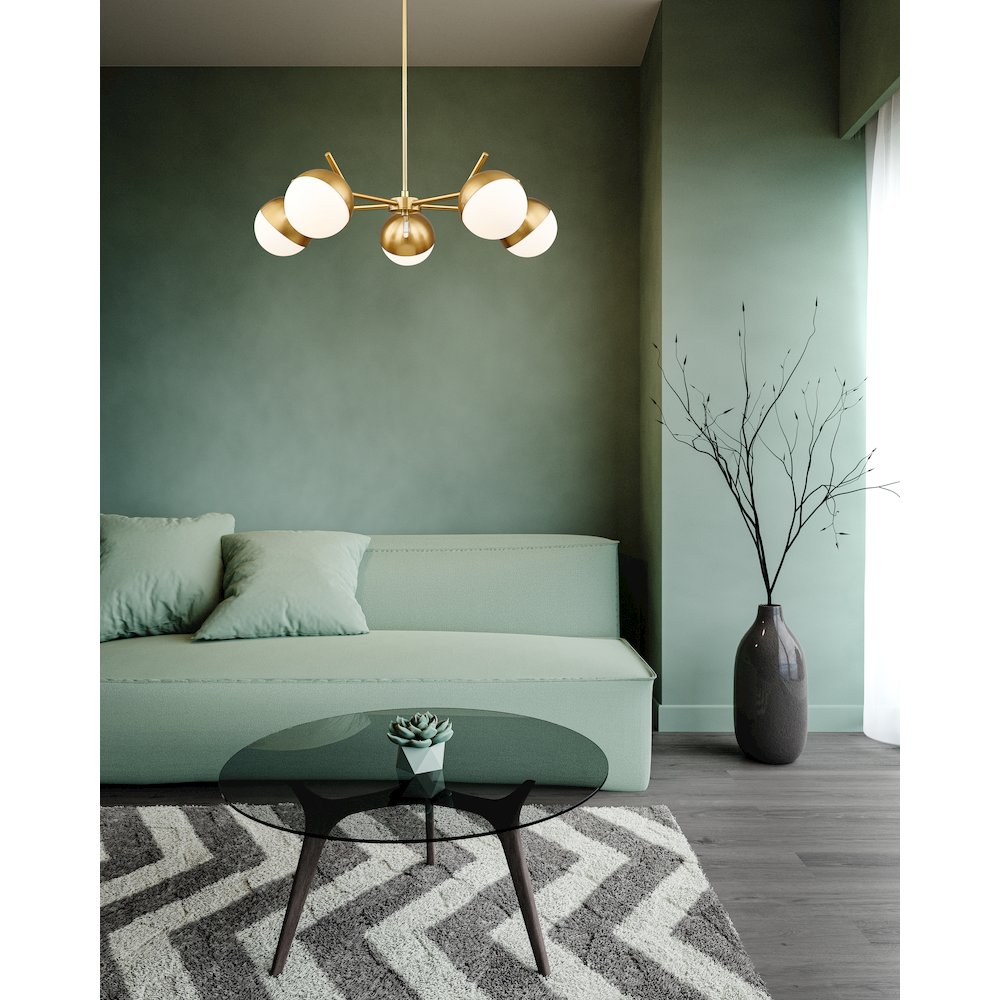 Z-Lite 5 Light Chandelier. Picture 7