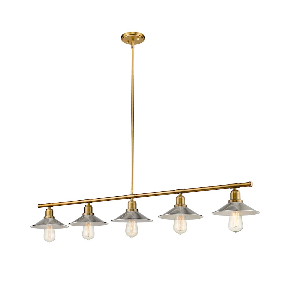 Z-Lite 5 Light Linear Chandelier. Picture 2