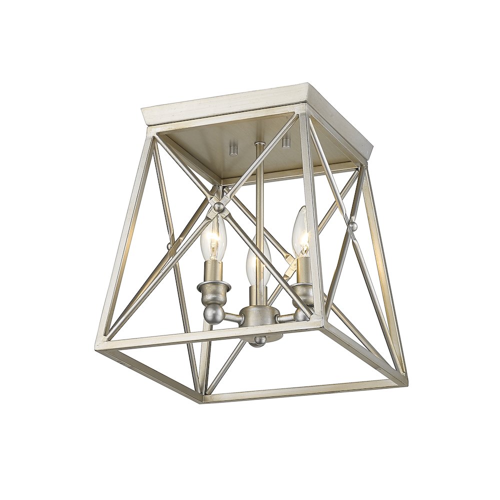 Z-Lite 3 Light Flush Mount. Picture 3