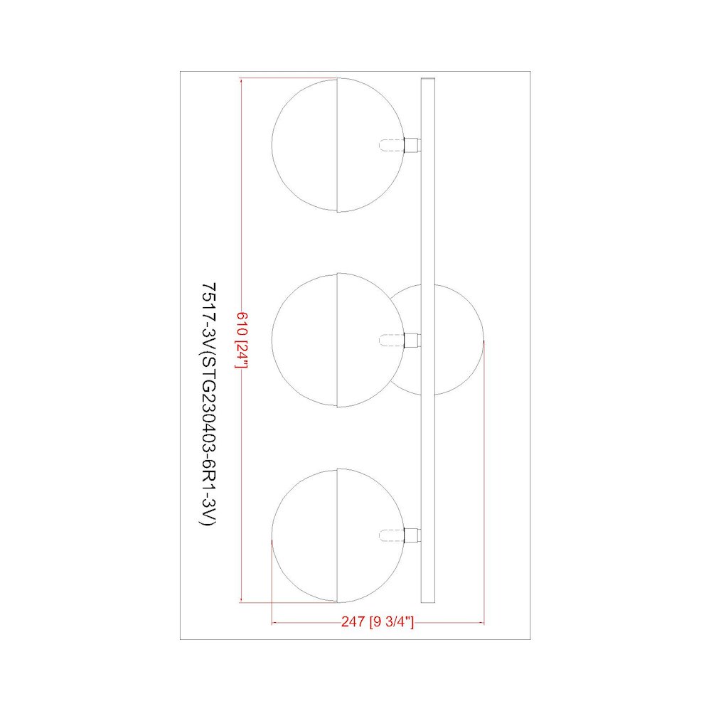 Z-Lite 3 Light Vanity. Picture 8