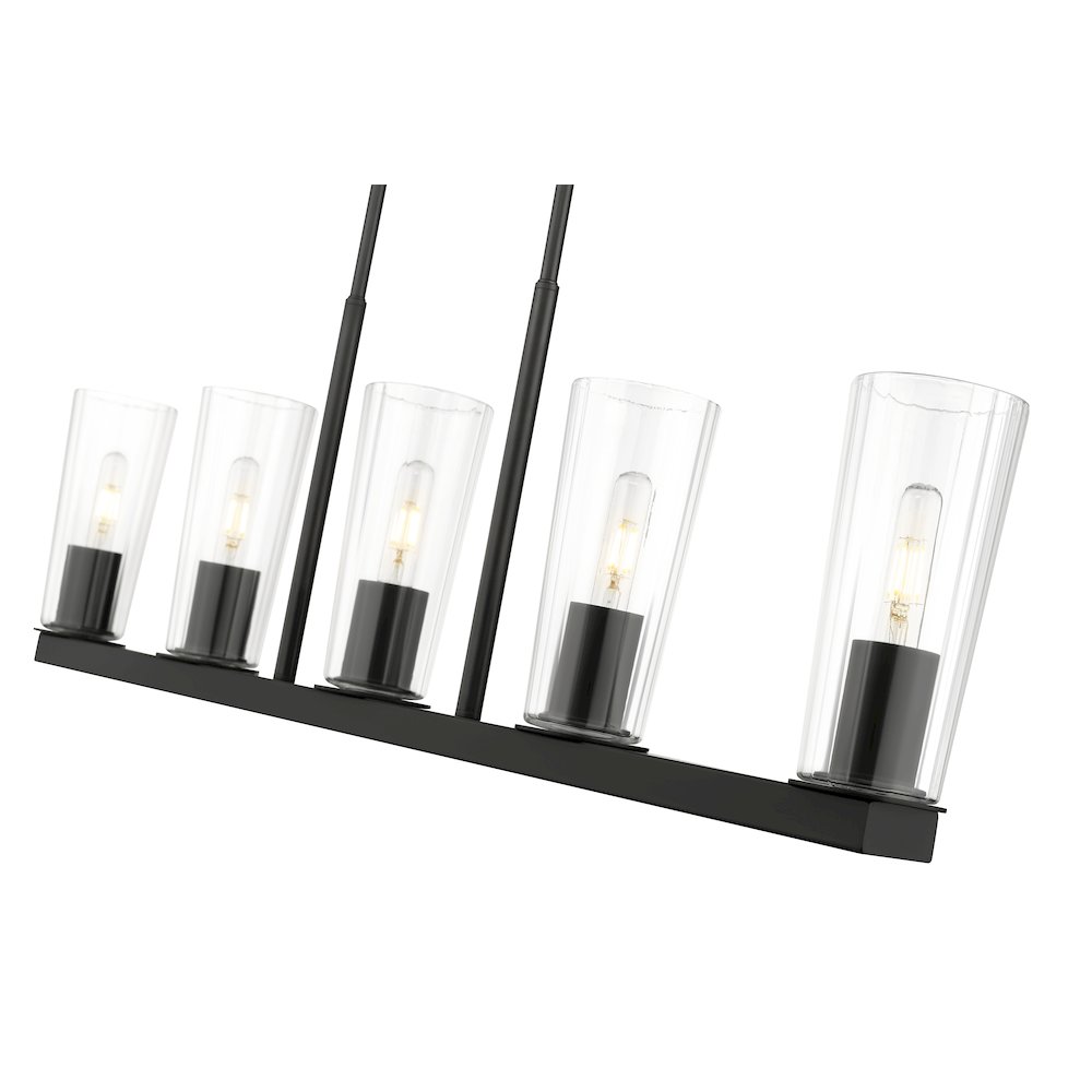 Z-Lite 5 Light Linear Chandelier. Picture 4