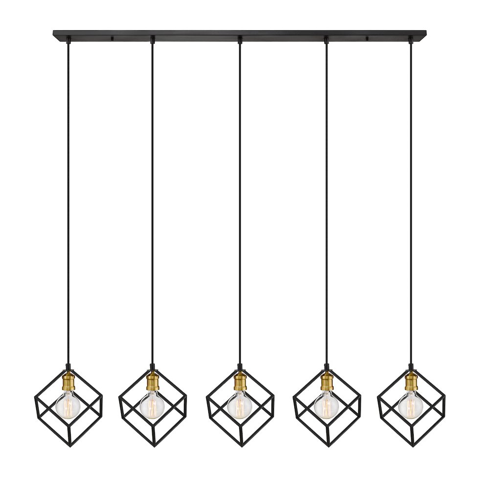Z-Lite 5 Light Linear Chandelier. Picture 2