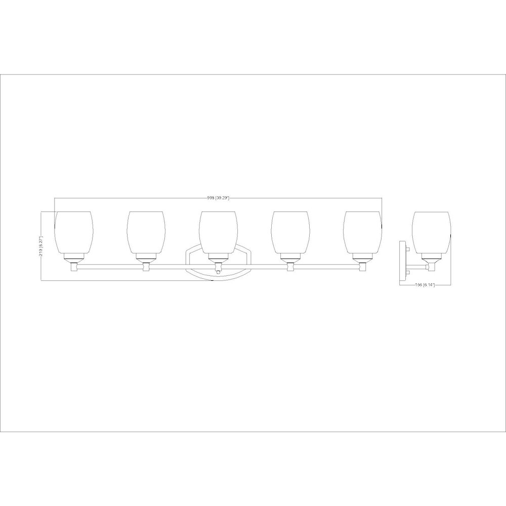 Z-Lite 5 Light Vanity. Picture 8