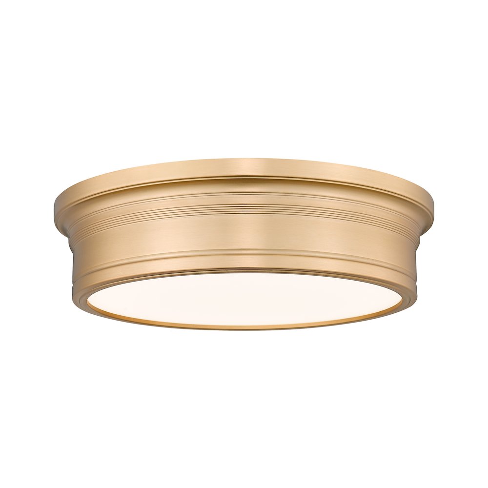 Z-Lite 1 Light Flush Mount, Modern Gold. Picture 1