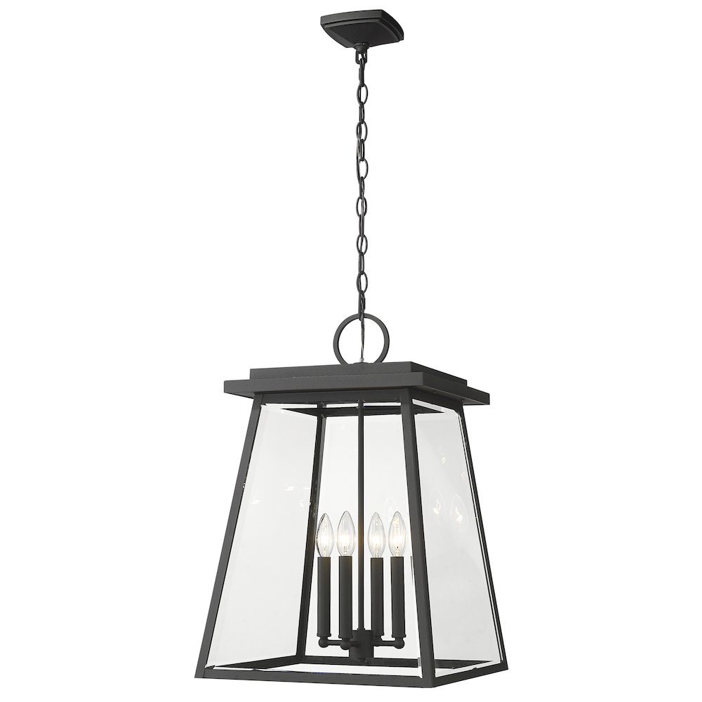 Z-Lite 4 Light Outdoor Chain Mount Ceiling Fixture. Picture 1