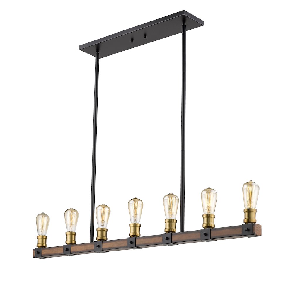 Z-Lite 7 Light Linear Chandelier. Picture 2