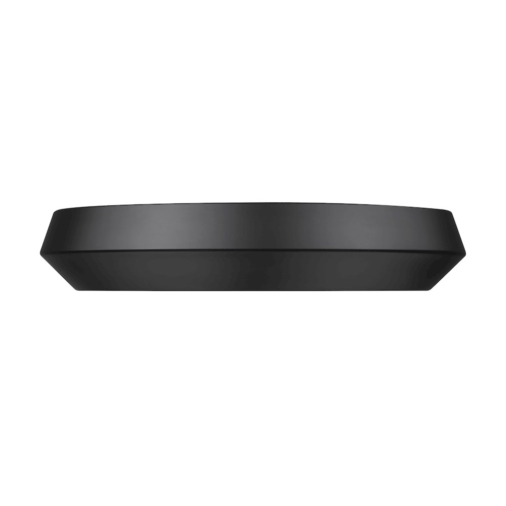 Z-Lite 1 Light Flush Mount, Matte Black. Picture 2