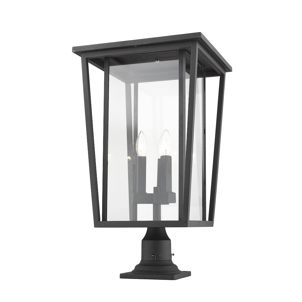Z-Lite 3 Light Outdoor Pier Mounted Fixture. Picture 1