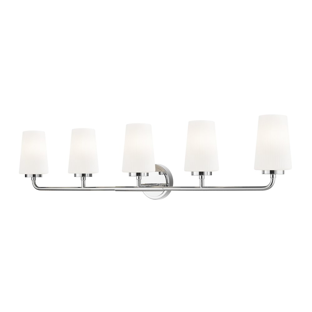 Z-Lite Montford 5 Light Vanity in Chrome color, Steel frame. Picture 1