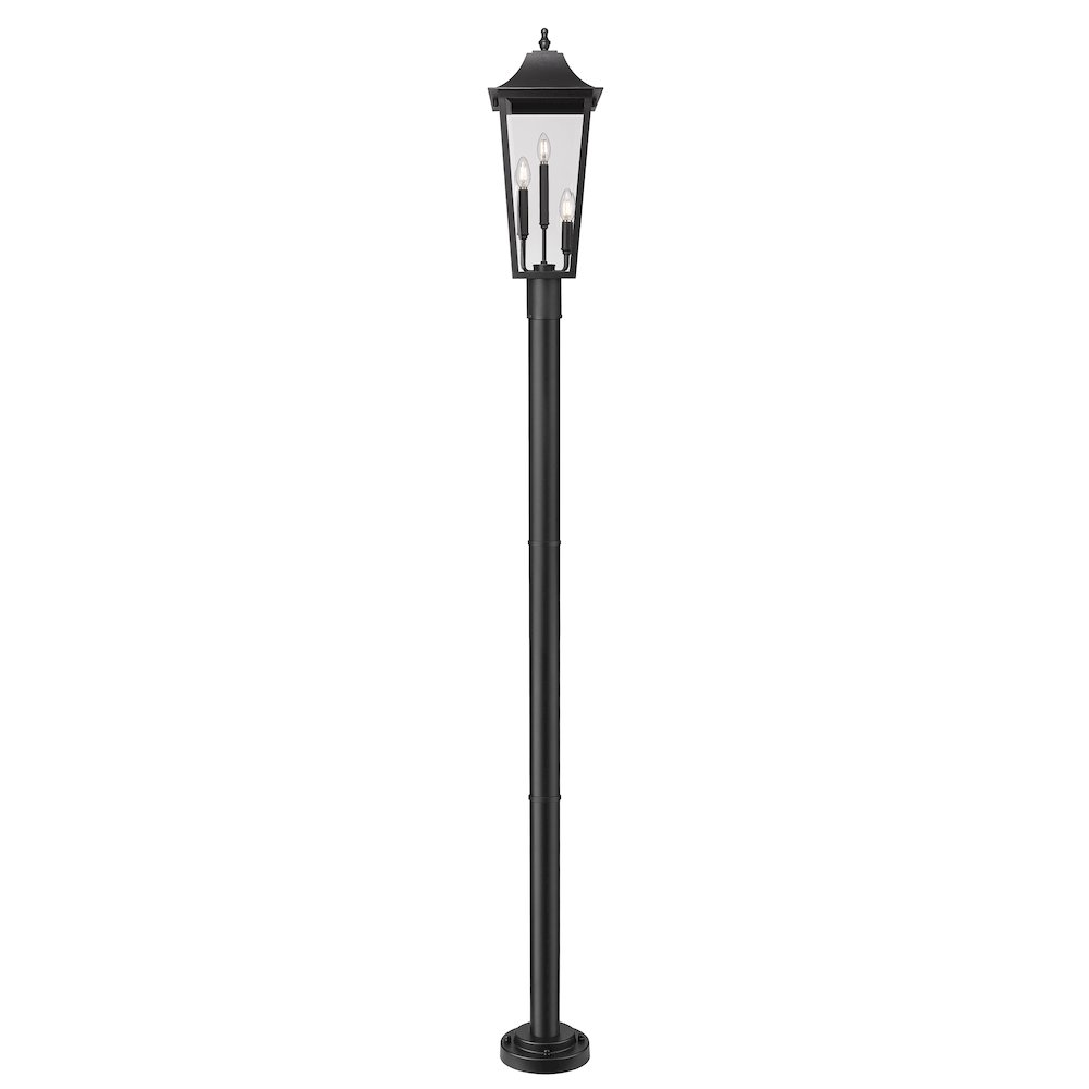 Z-Lite 3 Light Outdoor Post Mounted Fixture. Picture 3