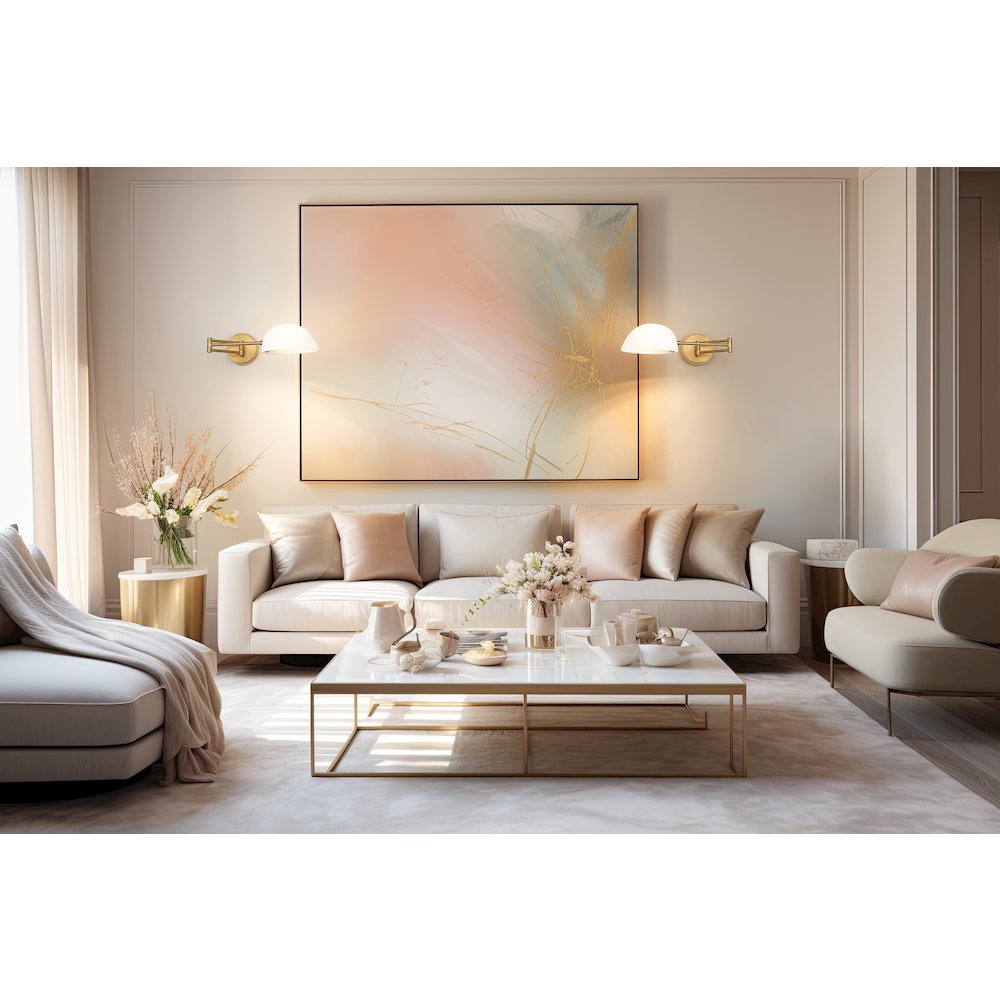 Z-Lite 1 Light Wall Sconce, Modern Gold. Picture 6