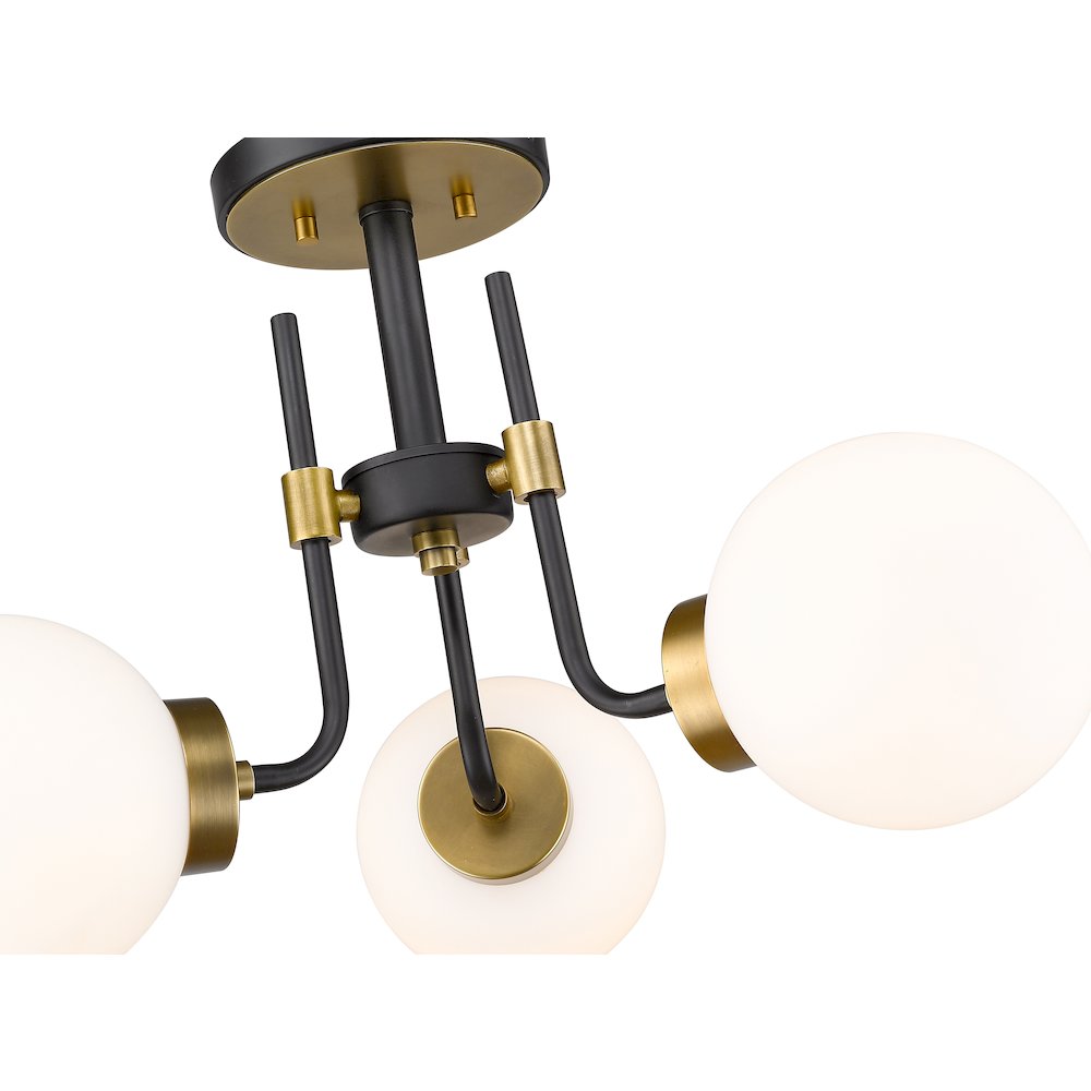 Z-Lite 3 Light Semi Flush Mount. Picture 4