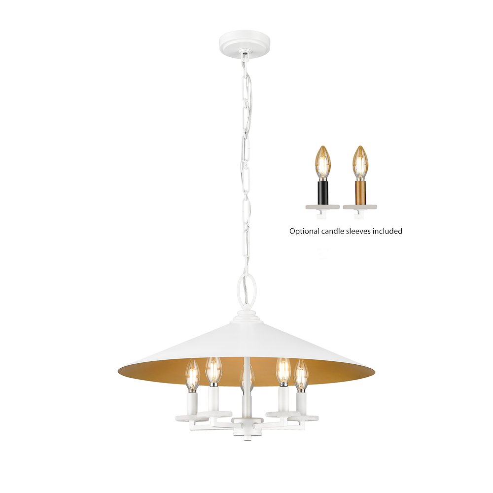 Z-Lite 5 Light Pendant. Picture 1