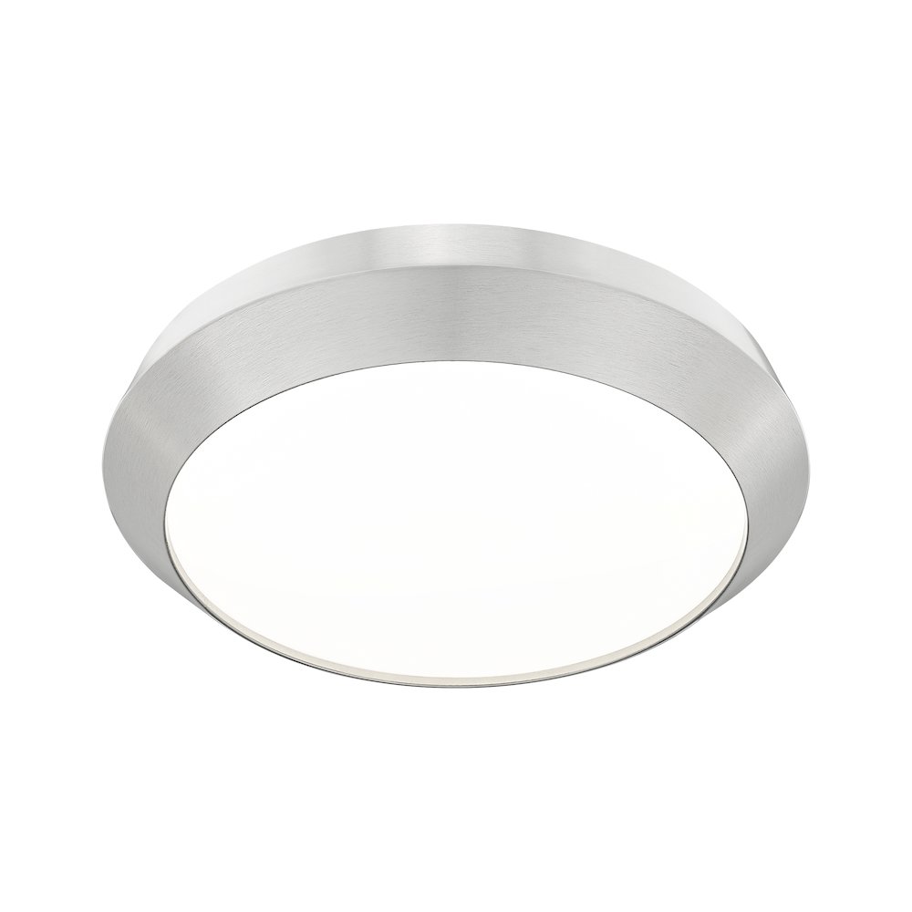 Z-Lite 1 Light Flush Mount, Brushed Nickel. Picture 3