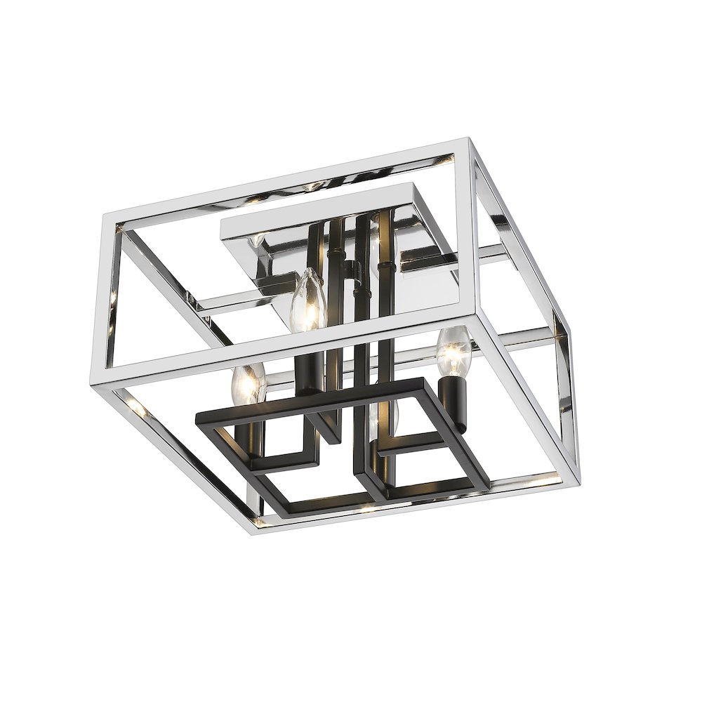 Z-Lite 4 Light Flush Mount. Picture 3