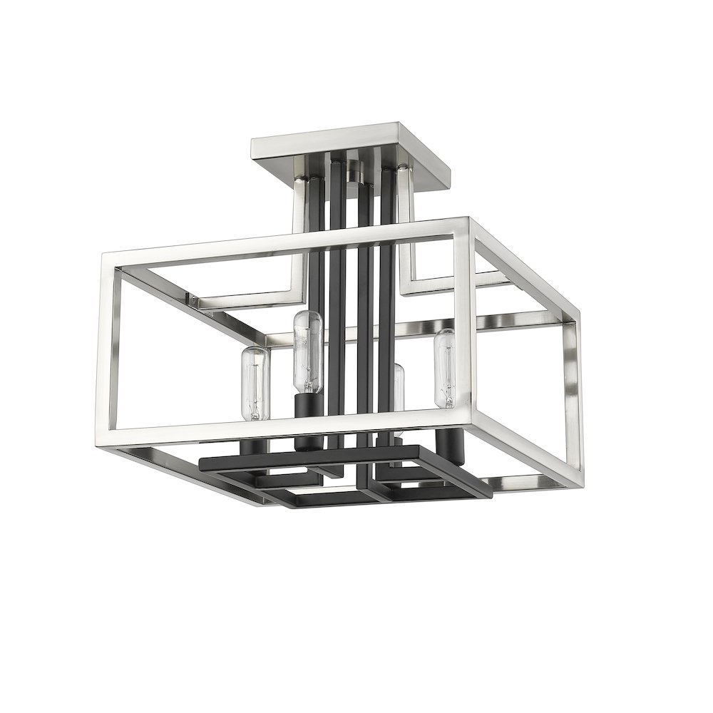 Z-Lite 4 Light Semi Flush Mount. Picture 5