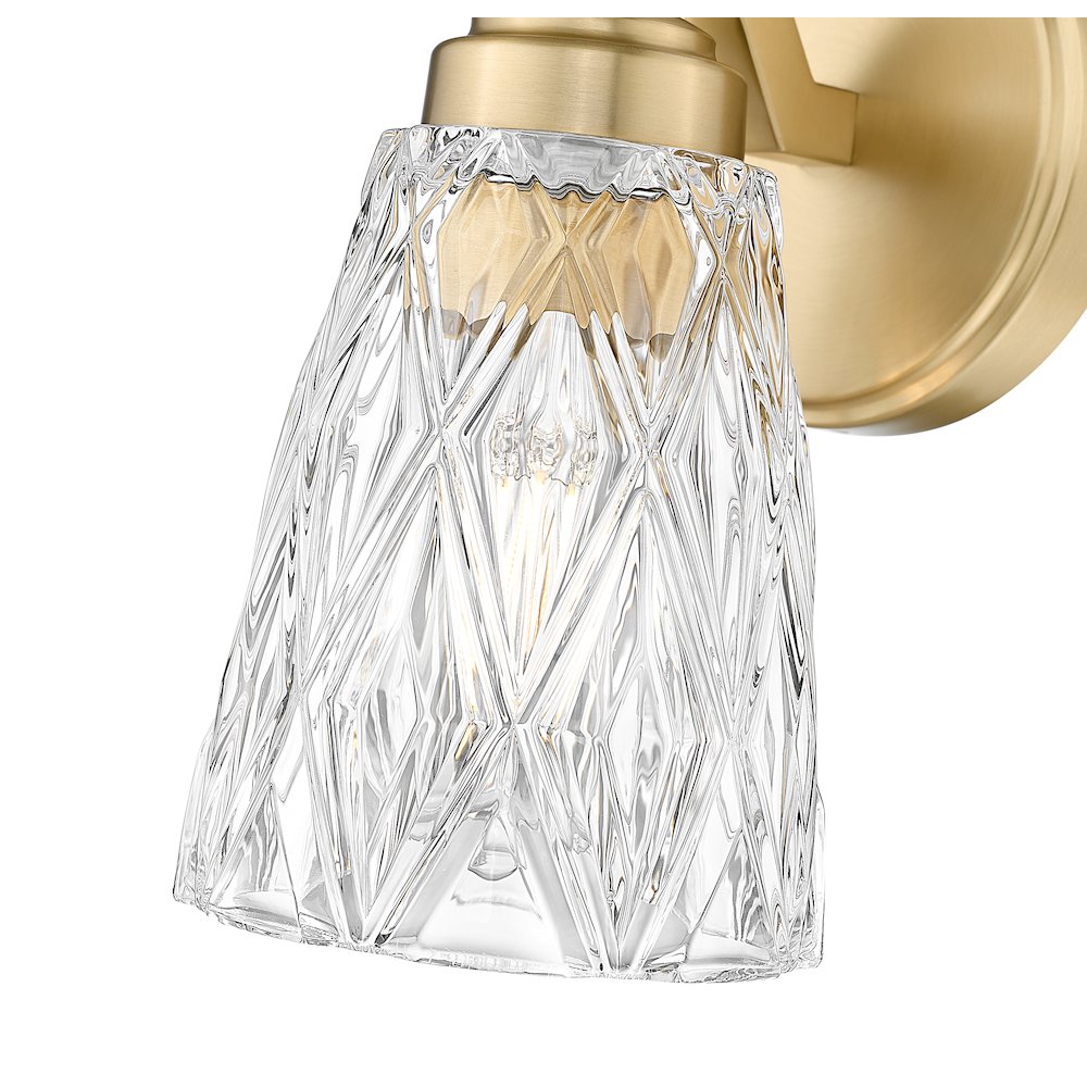 Z-Lite 1 Light Wall Sconce, Modern Gold. Picture 4