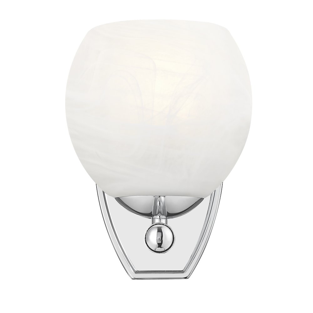 Z-Lite 1 Light Wall Sconce, Chrome. Picture 2