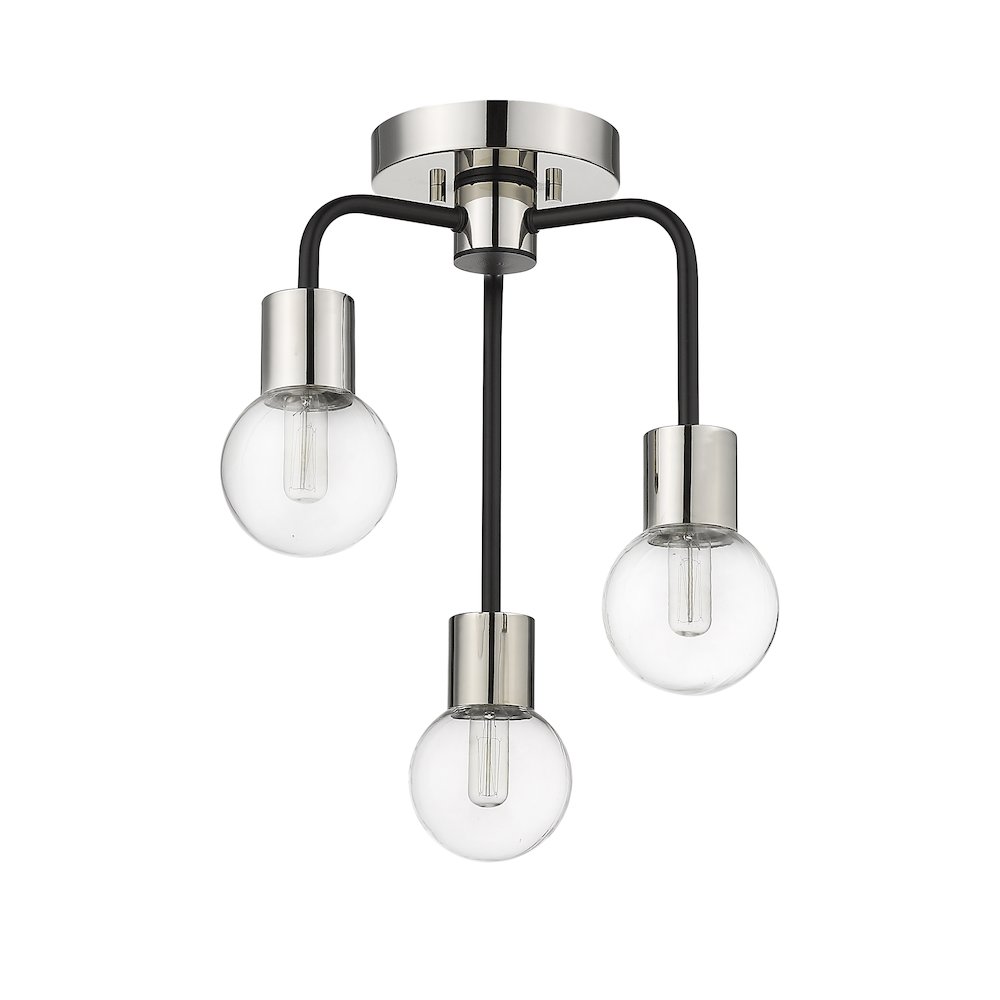 Z-Lite 3 Light Semi Flush Mount. Picture 5