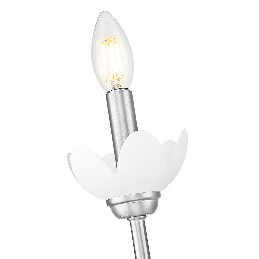 Z-Lite Allistair 1 Light Wall Sconce in Brushed Nickel color, Steel frame. Picture 4