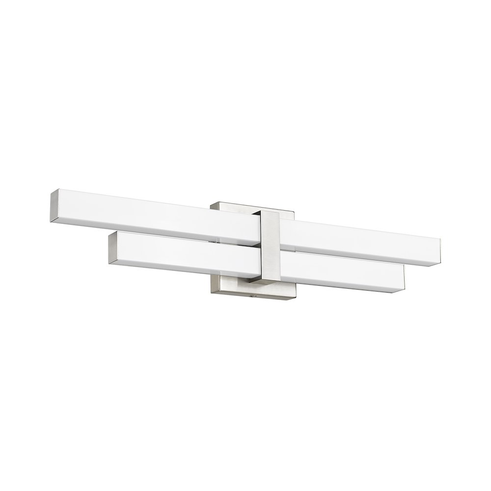 Z-Lite Zane 2 Light Vanity in Brushed Nickel Frame Finish. Picture 5