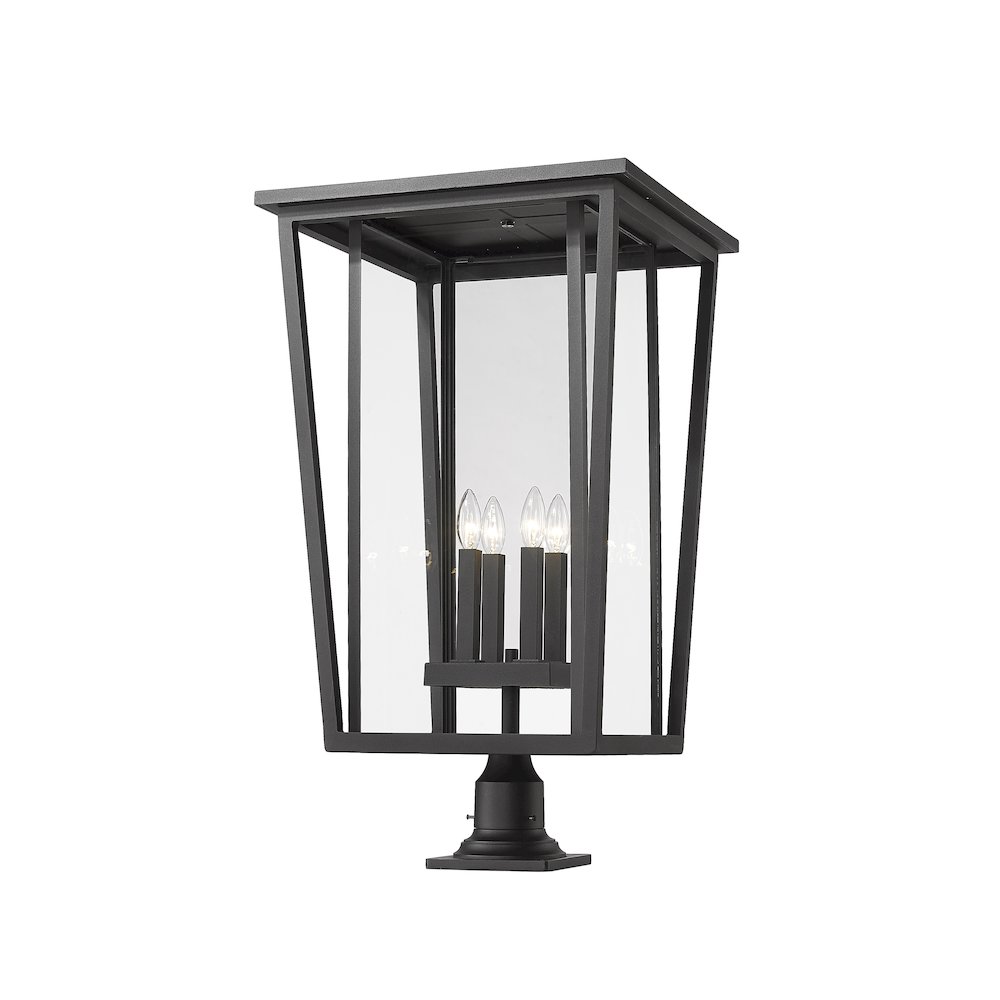 Z-Lite 4 Light Outdoor Pier Mounted Fixture. Picture 3