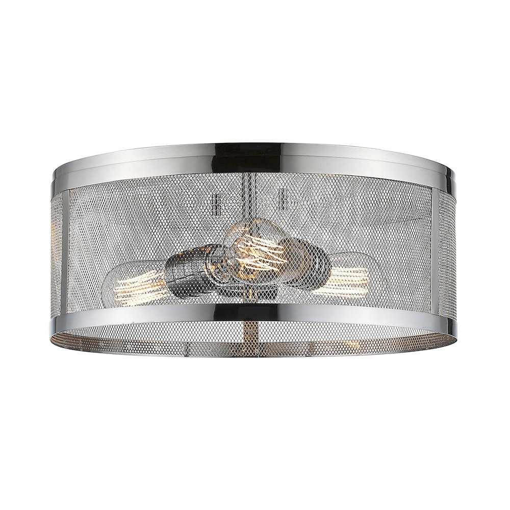 Z-Lite 3 Light Flush Mount. Picture 1