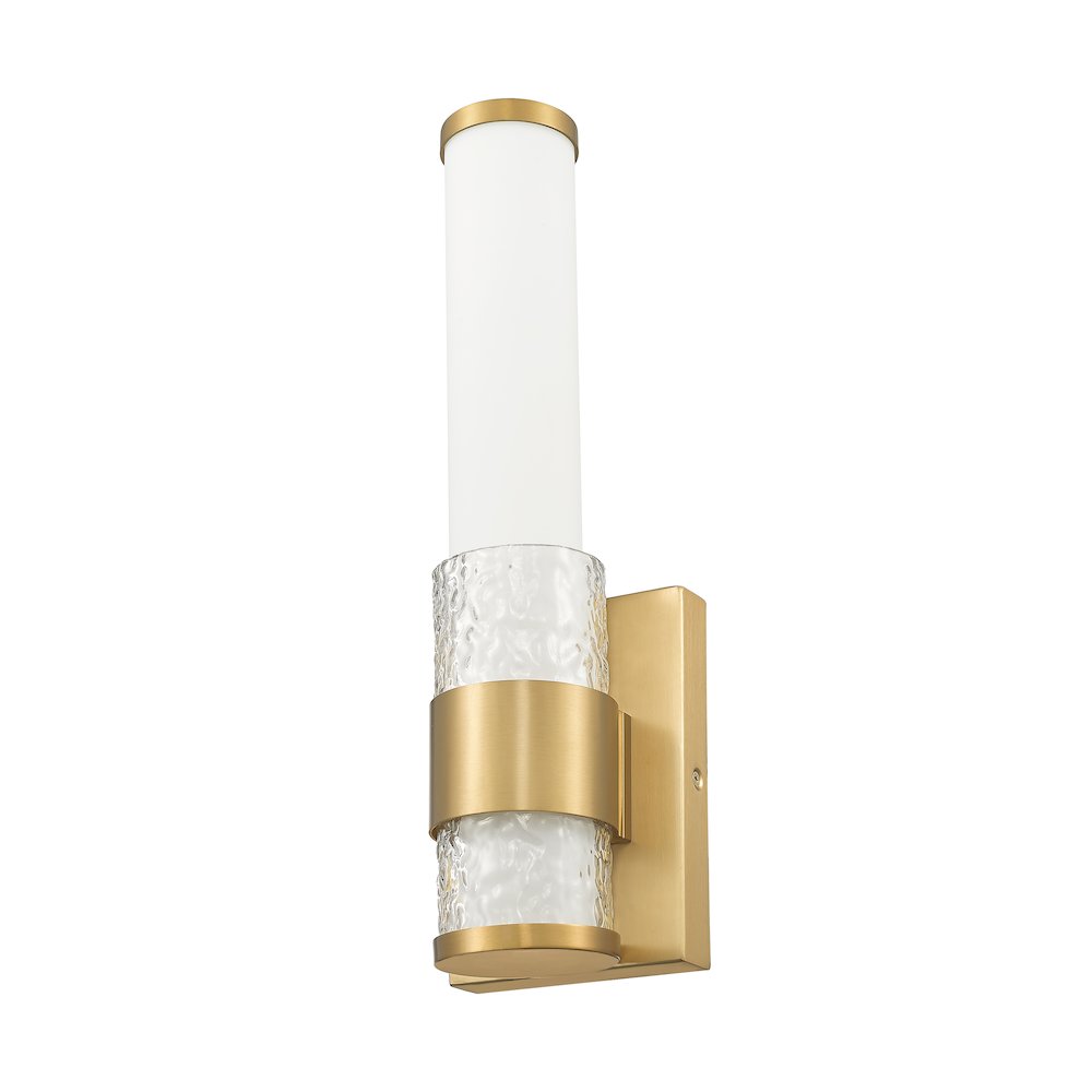 Z-Lite Egon 1 Light Wall Sconce in Modern Gold color, Steel frame. Picture 5