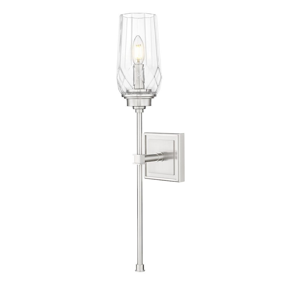 Z-Lite 1 Light Wall Sconce, Brushed Nickel. Picture 1