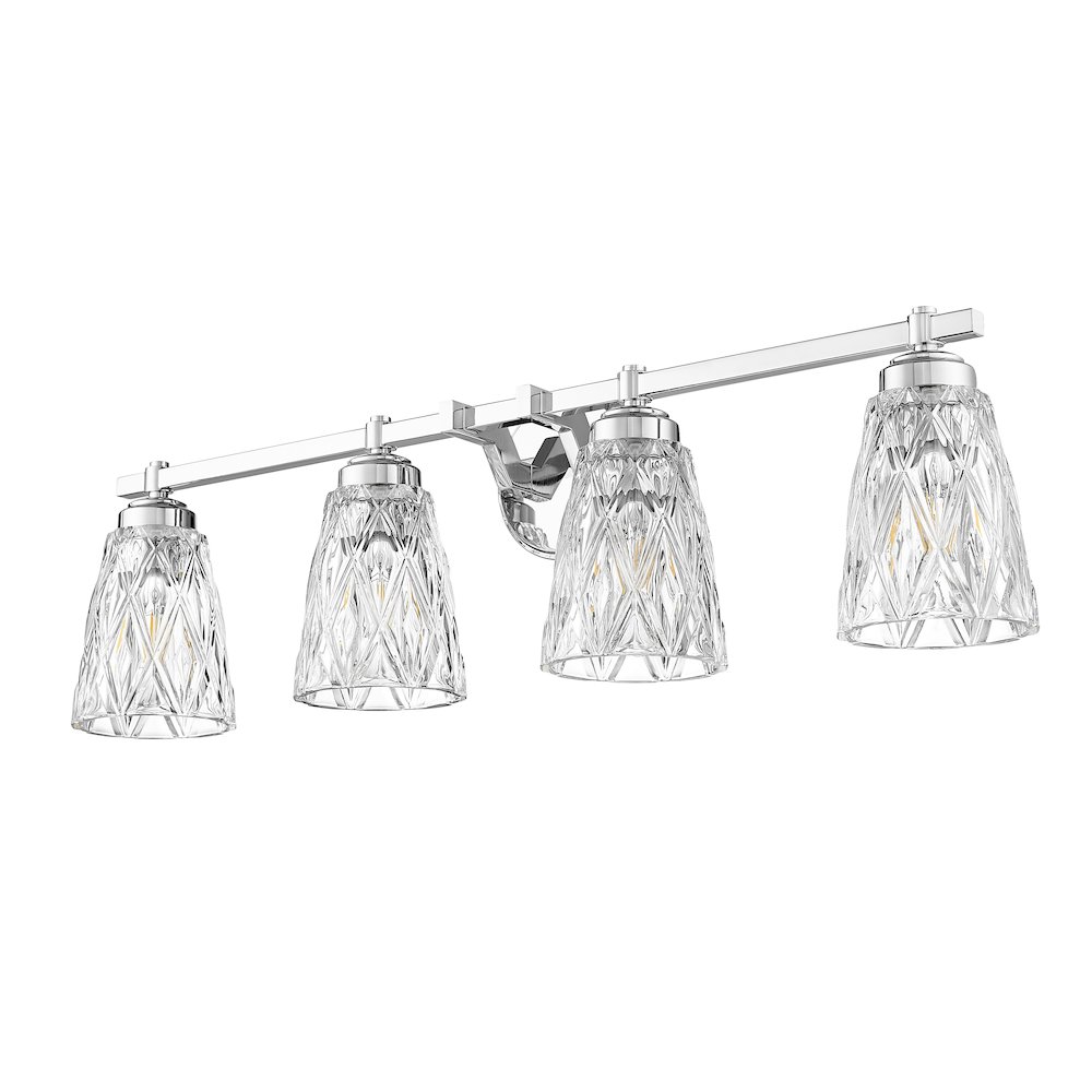 Z-Lite 4 Light Vanity, Chrome. Picture 7