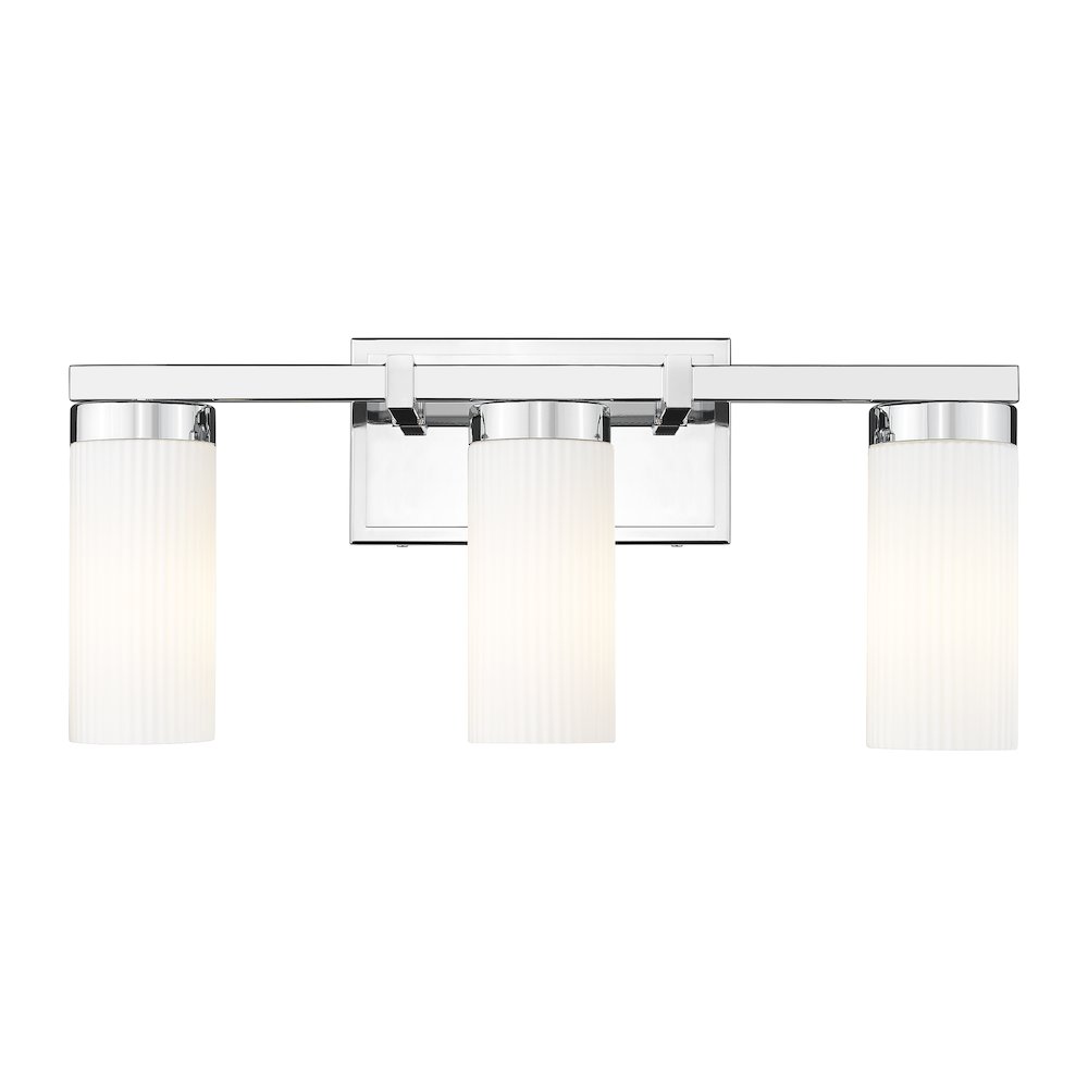 Z-Lite Danica 3 Light Vanity in Chrome color, Steel frame. Picture 3