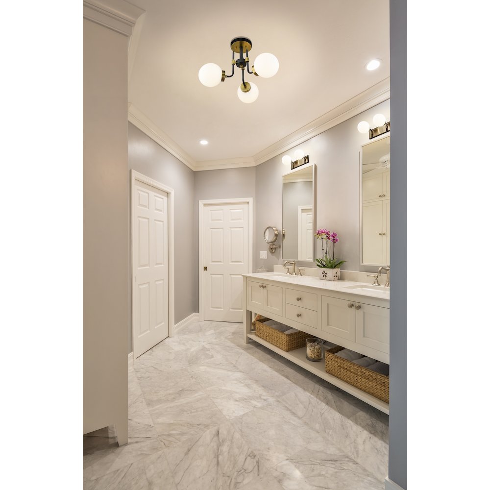 Z-Lite 3 Light Semi Flush Mount. Picture 7