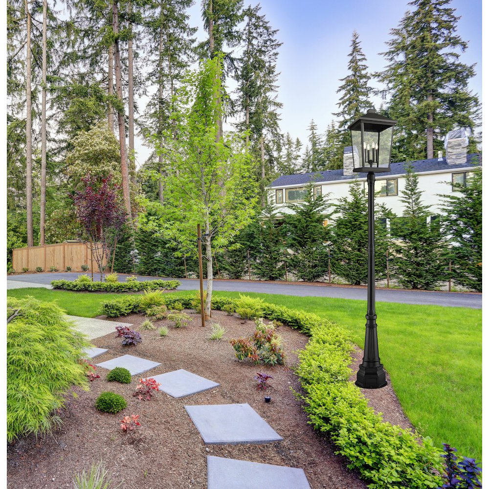 Z-Lite 4 Light Outdoor Post Mounted Fixture. Picture 7