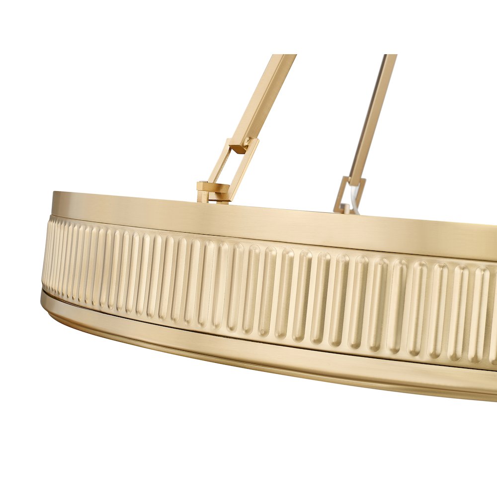 Z-Lite 3 Light Pendant, Modern Gold. Picture 4