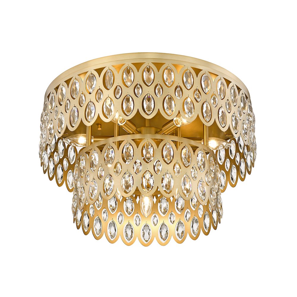 Z-Lite 9 Light Flush Mount. Picture 2