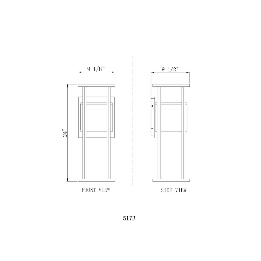 Z-Lite 2 Light Outdoor Wall Light. Picture 8