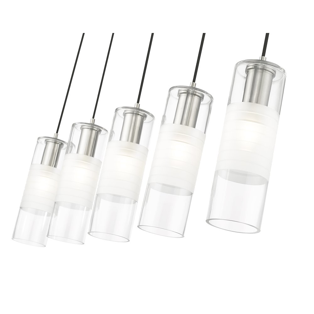 Z-Lite 5 Light Linear Chandelier. Picture 4