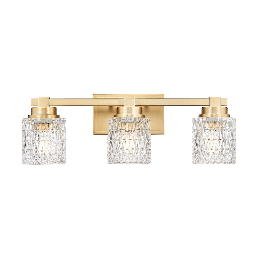 Z-Lite 3 Light Vanity, Modern Gold. Picture 2