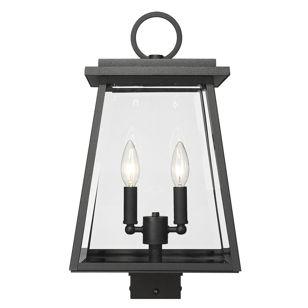 Z-Lite 2 Light Outdoor Post Mount Fixture. Picture 2