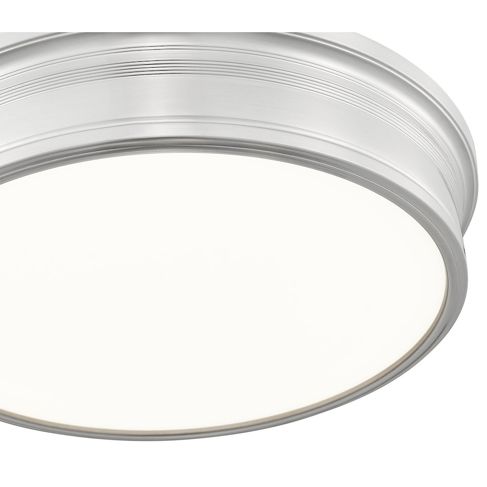 Z-Lite 1 Light Flush Mount, Brushed Nickel. Picture 4