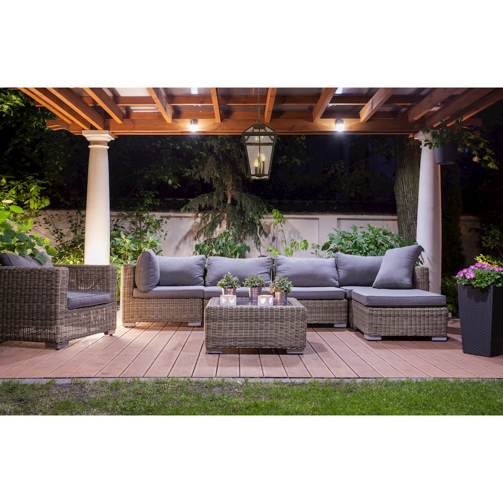 Z-Lite Talbot 3 Light Outdoor Chain Mount Ceiling Fixture, Black. Picture 6