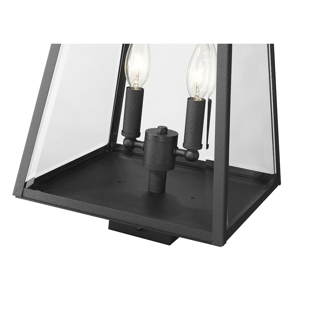 Z-Lite 2 Light Outdoor Post Mount Fixture. Picture 4